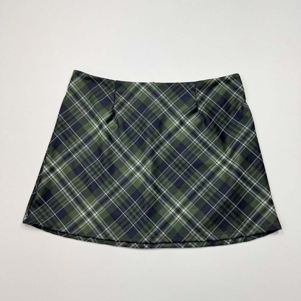 Women’s Altar’d State Plaid Mini Skirt Size Large